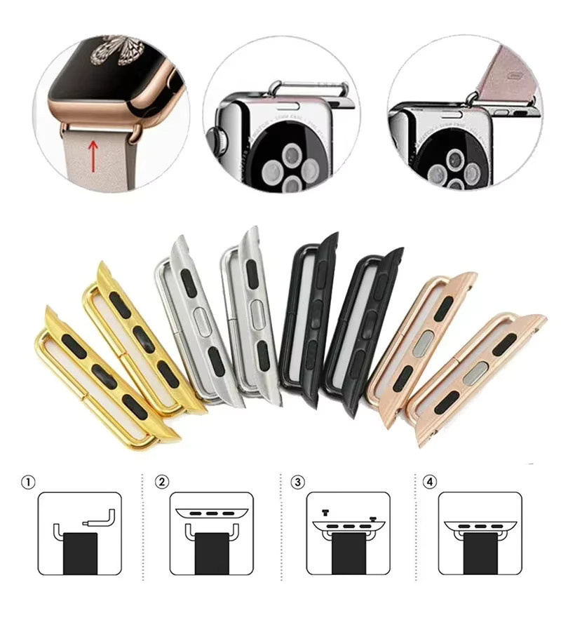 Apple Armbandanschluss Edelstahl, Unisex - Bild 2