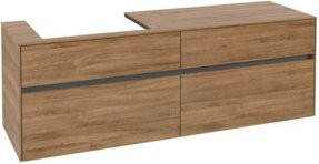 V&B Waschtischunterschrank Collaro in Kansas Oak, WT links, B: 160 cm, T: 54,8 cm, H: 50 cm - Bild 1
