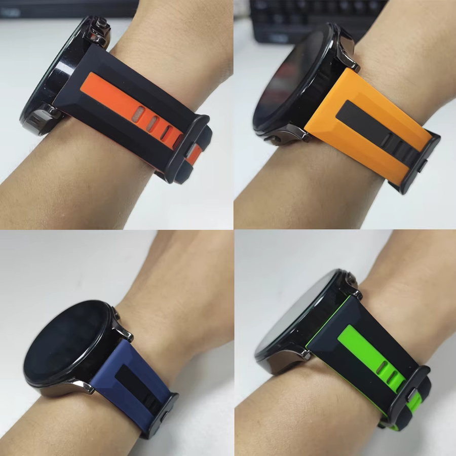 Samsung Uhrenarmband Silikon, 22 mm, Schwarz, Samsung Galaxy Watch 3 - Bild 3