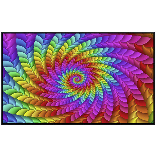 papermoon EcoHeat Infrarotheizung mit Psychedelischer Regenbogenspirale in Bunt und Matt-Effekt, App-Steuerung und Überhitzungsschutz - Bild 2