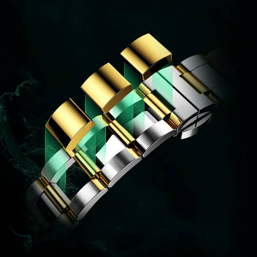 X-GEAR Armbanduhr Automatik, Edelstahl, Grün, Herren - Bild 2