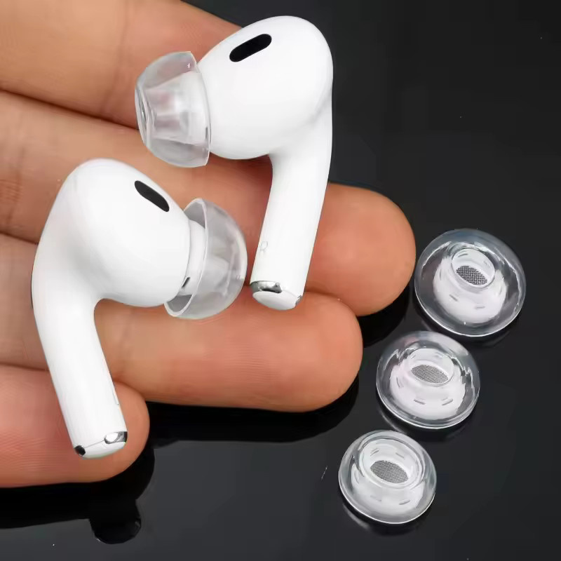 Trig Rain Ersatz-Ohrstöpsel aus transparentem flüssigem Silikon für AirPods Pro 2, Bluetooth-Ohrhörer in Transparent - Bild 1