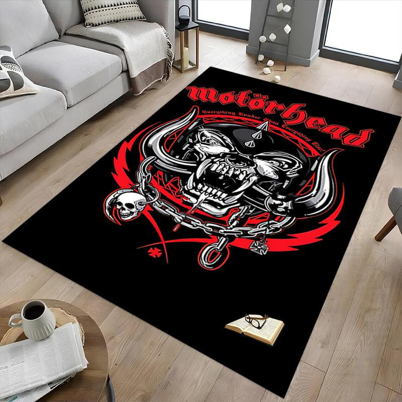 Motörhead Bodenmatte von Yun Home in Schwarz, Urbaner Stil, Polyester, rutschfest und waschbar, B/T: 90 x 60 cm - Bild 3