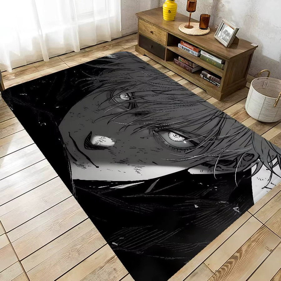 Potdemiel Jujutsu Kaisen Fußmatte im nordischen Stil, rutschfest für Wohnzimmer, Schlafzimmer oder Balkon - Bild 4