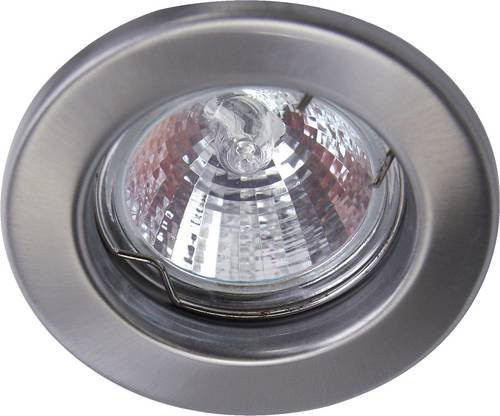 Heitronic DL5701 LED Einbauleuchte GU5.3 35W in Edelstahl Silber rund - Bild 1