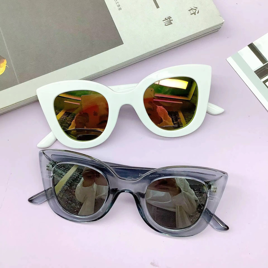 ZUXUB Kinder-Sonnenbrille, Vollrand, Cat-Eye, Kunststoff - Bild 3