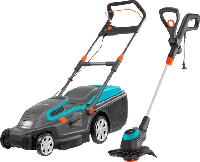 Gardena PowerMax 42 Rasenmäher Set mit Gardena EasyCut 450/25 Rasentrimmer - Bild 1