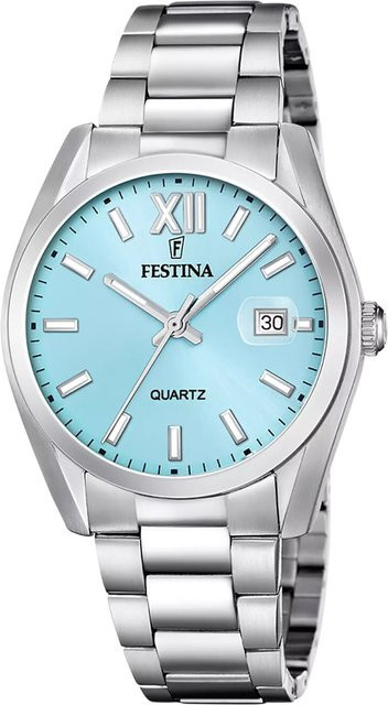Festina Herrenuhr, Quarz, Edelstahl, Blau, 40 mm, 5 ATM - Bild 1