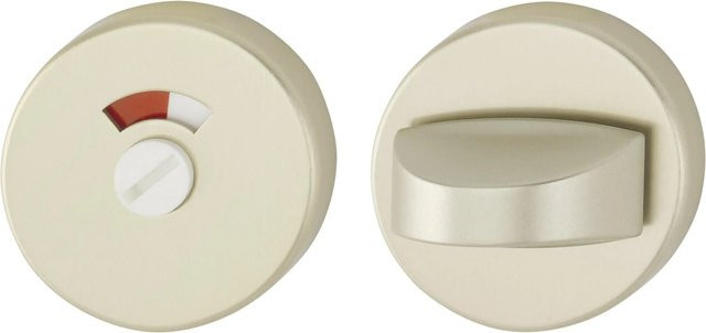 AnsaPro WC-Rosette Isar aus Aluminium in Neusilber matt mit Schraubbefestigung - Bild 1