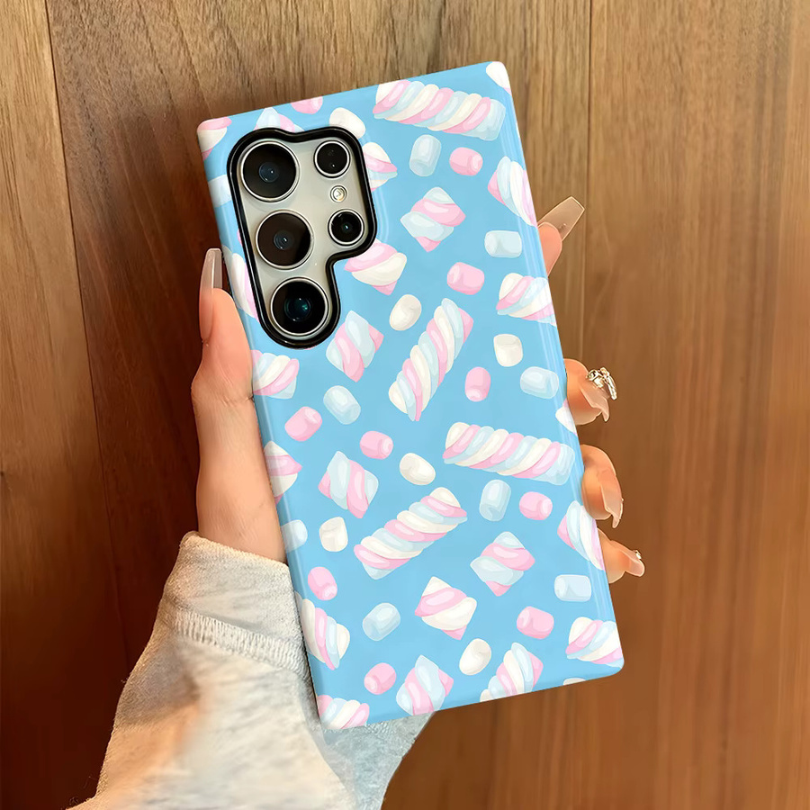 Marshmallow Sommer Handyhülle für Samsung Galaxy S26 S25 S24 S23 S20 FE A56 A36 Ultra in Multicolour mit glänzender HD Hartschalen-Folie - Bild 2