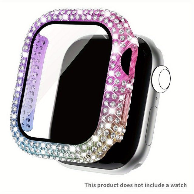 BUSKOZ Schutzhülle mit gehärtetem Glas, Silber, Apple Watch, Unisex - Bild 1