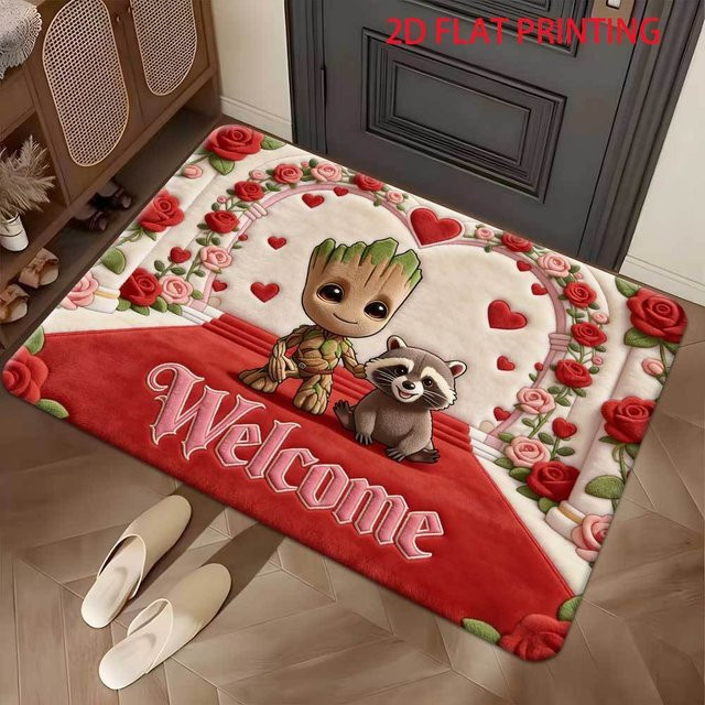 Beast Kingdom Marvel Groot Fußmatte aus Polyester, Mehrfarbig, B/T: 60 x 40 cm - Bild 1