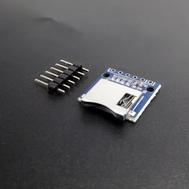 2 Stück Micro SD Speichererweiterungsplatine 3,3 V Mini TF-Karte Speicherschutzmodul mit Pins in Blau für Arduino - Bild 2