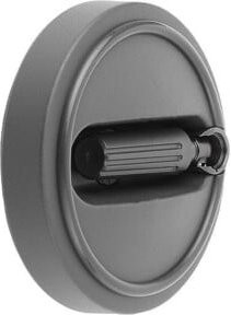 KIPP Handrad aus Thermoplast mit Passbohrung und Nut, Durchmesser 125 mm, Grau/Schwarz - Bild 1