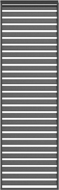 Leco Wand für Lamellenpergola Deluxe, Anthrazit, Breite: 93 cm, Höhe: 236 cm - Bild 1