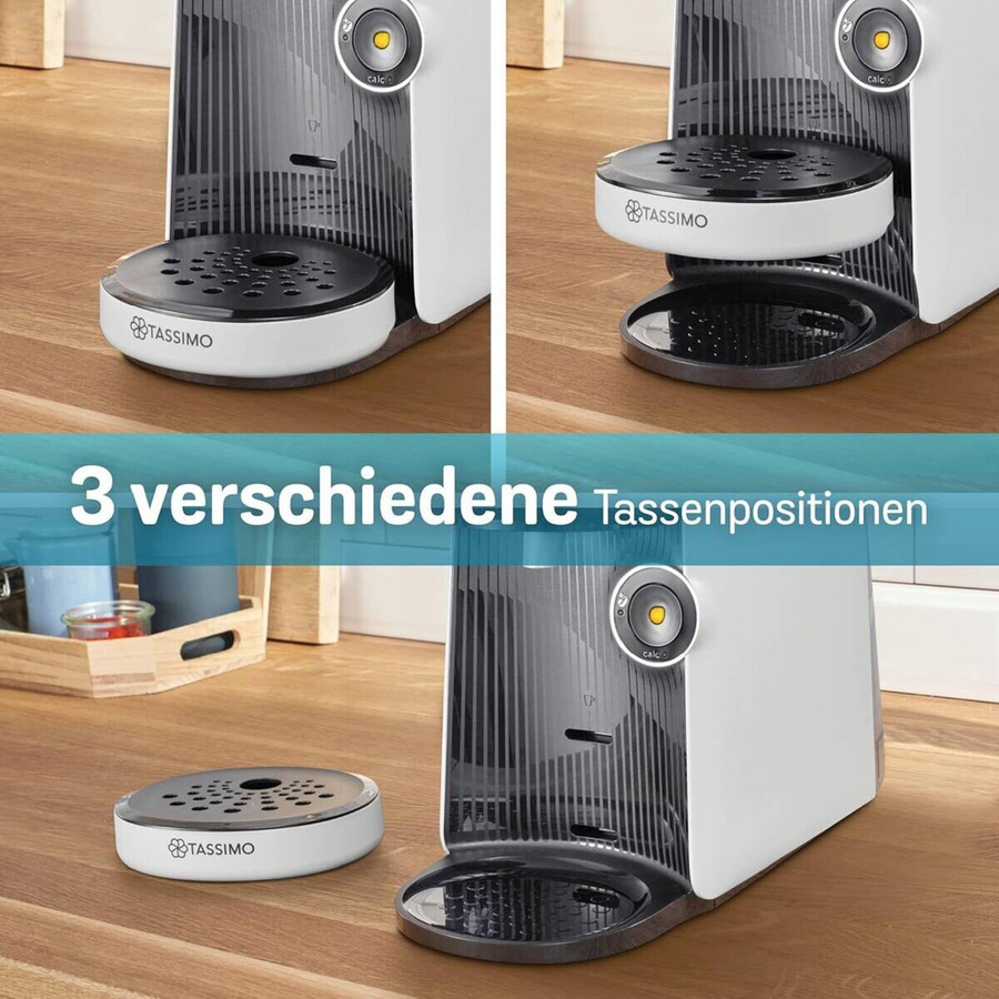 Bosch Tassimo Finesse TAS16B4 Kapselmaschine in Weiß-Grau aus Kunststoff, B/H/T: 15,7 x 26,5 x 36,6 cm - Bild 3