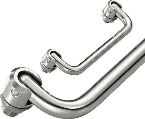 Rohde Klappgriff EK-20.600.33 aus Edelstahl in Silber, poliert, B: 2,0 cm, H: 8,6 cm, T: 61,8 cm - Bild 1