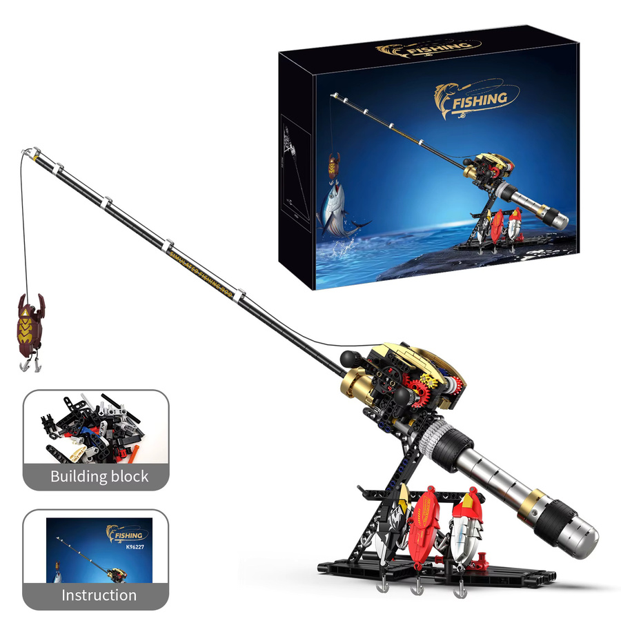 JAKI Angelköder-Rolle und Ruten-Baukasten-Set, Modell-Bausatz - Bild 3