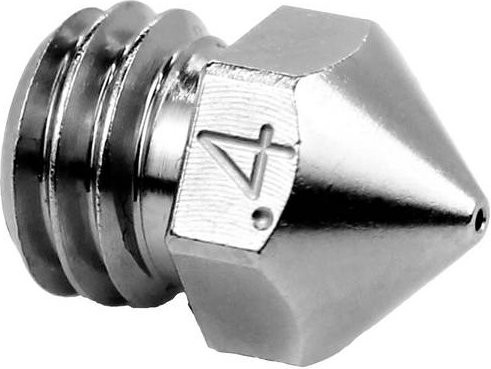 Micro-Swiss Verschleißfeste Messing-Düse 0,4 mm für Creality CR-X, CR-X Pro und Sovol SV02, Farbe: Silber - Bild 1