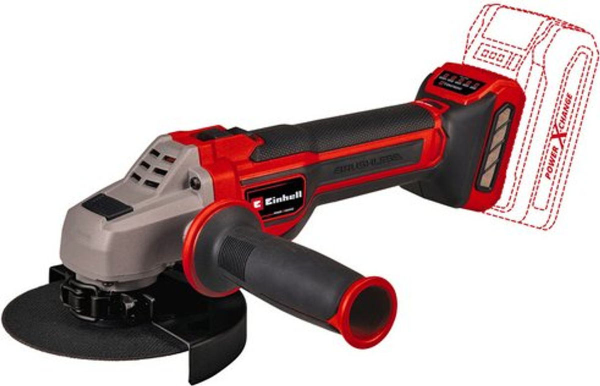 Einhell Professional Akku-Winkelschleifer TP-AG 18/125 CE Q Li Solo Power X-Change, 18V, Schwarz-Rot, 125 mm - Bild 3