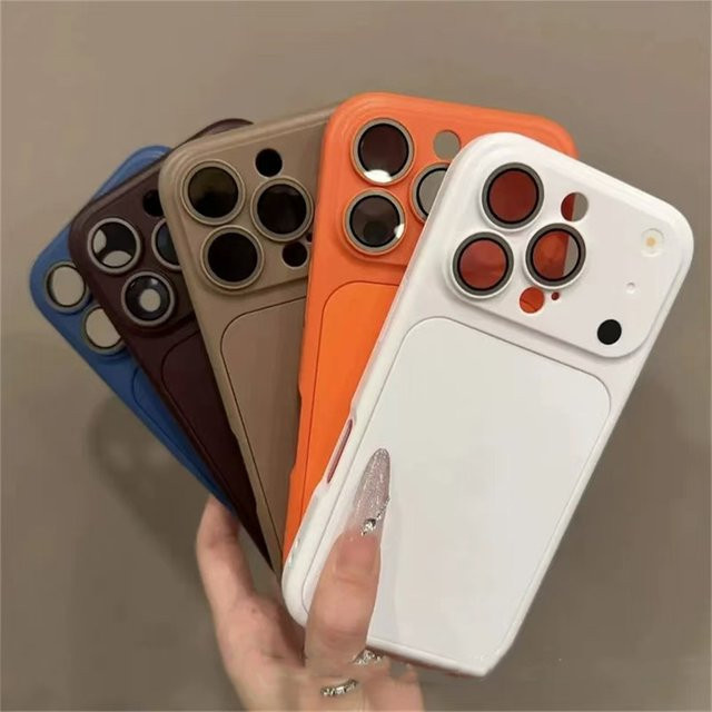 Stoßfeste 2-in-1 Schutzhülle mit Objektivschutz für Apple iPhone in Weiß - Bild 1