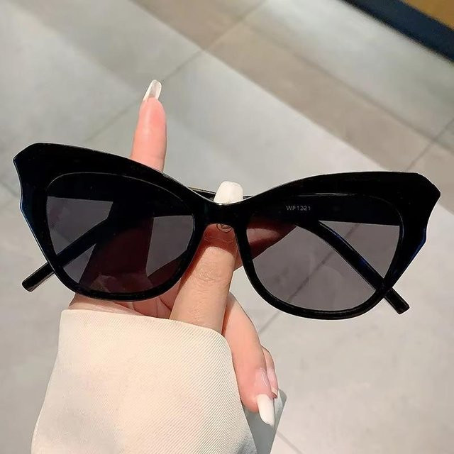 Aoseides Cat Eye Sonnenbrille, Vollrand, Kunststoff, Schwarz, Unisex - Bild 1