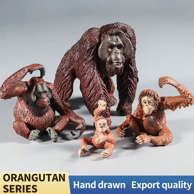 XIALIBAOMOWAN Wild Forest Orang-Utan-Set, Actionfiguren, Tiermodelle - Bild 2