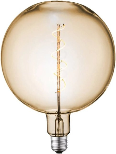 Lucande LED Filamentglobe E27 Glas in Creme, 4W, dimmbar, Warmweiß - Bild 1
