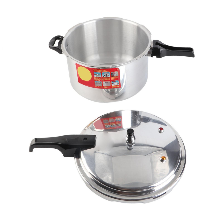 Aimo Schnellkochtopf aus Aluminiumlegierung für Gasherde, Silber, Durchmesser: 26 cm - Bild 2