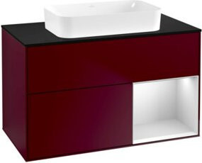 V&B Waschtischunterschrank Finion in Weiß Matt, Breite: 100 cm, Tiefe: 60,3 cm - Bild 1