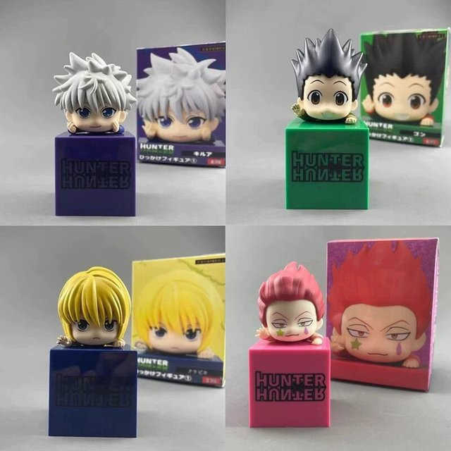 Bandai Hunter X Hunter Anime-Figur Modell, Killua Zoldyck Gon Freecss Kurapika, Liegend, Desktop-Ornament, Sammelmodell Spielzeug - Bild 1