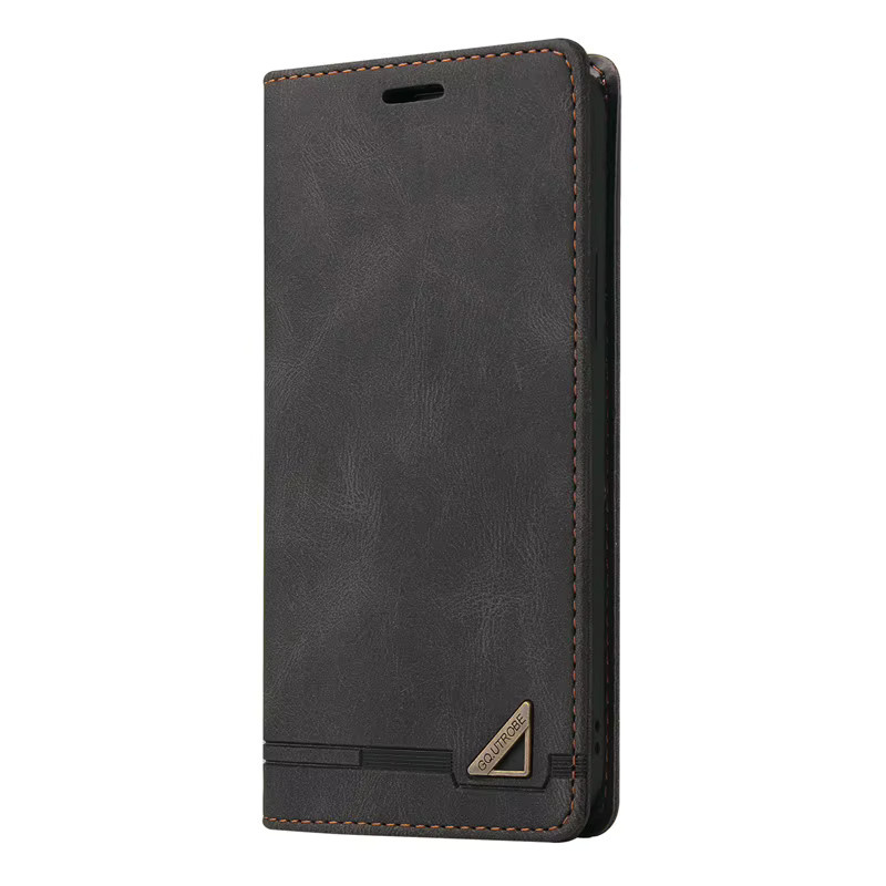 Magnetische Leder-Brieftasche als Flip-Cover für Xiaomi Redmi 10 5G, Redmi 10C und Redmi 10 Prime Plus 2022 5G in Schwarz oder Braun - Bild 1