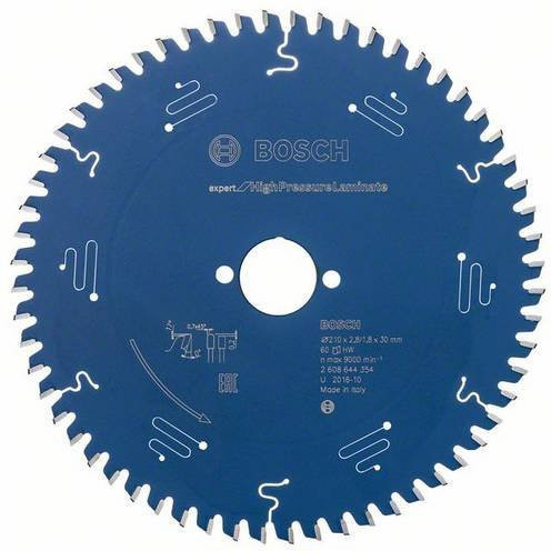 Bosch Expert Kreissägeblatt für HPL, blau, Durchmesser: 210 mm, Bohrung: 30 mm, Sägeblattstärke: 1,8 mm, 60 Zähne, carbide_tipped - Bild 1