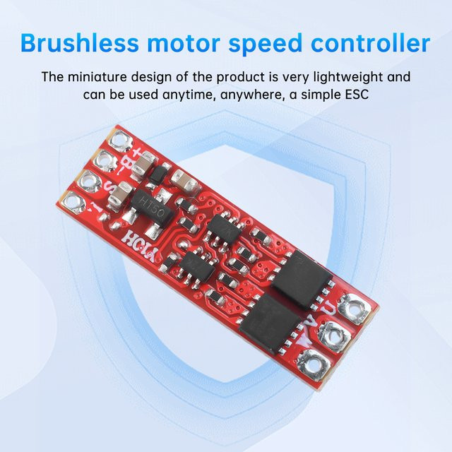 Aideepen Brushless ESC Drehzahlregler für Micro Air Model Motoren 2S-3S DC5V-16V 8A in Grün - Bild 1