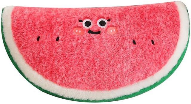 Yiran Health & Beauty Wassermelonen-Plüschkissen, Plüschtier, Rot - Bild 1