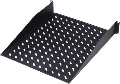 Digitus Netzwerkschrank-Geräteboden DN-19 TRAY-2-SW 19 Zoll, 2 HE, Schwarz - Bild 1