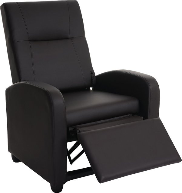 Fernsehsessel Dallas Basic von MCW als Relaxsessel und Relaxliege aus Kunstleder in Braun - Bild 1