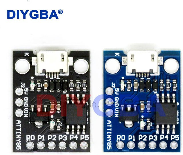 Attiny85 Digispark Micro USB Entwicklungsboard Modul für Arduino in Blau - Bild 1