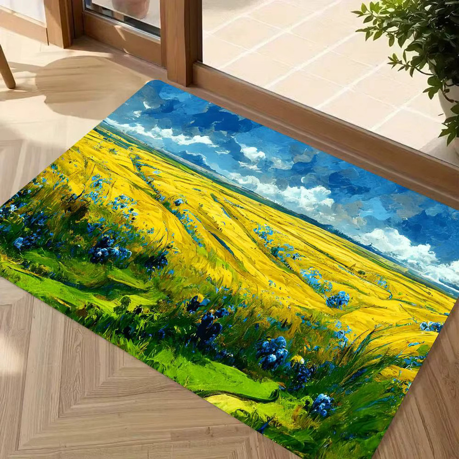 Rutschfeste Bodenmatte mit Claude Monet Ölgemälde Motiv für Wohnzimmer, Küche oder Badezimmer - Bild 1