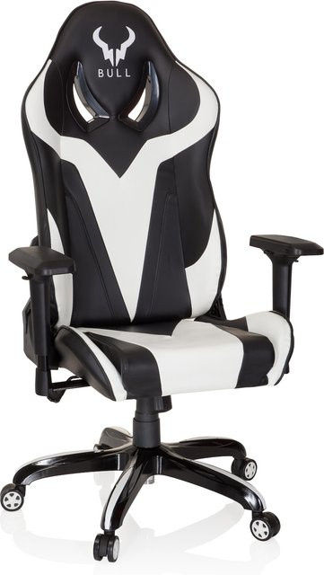 hjh OFFICE Gamingstuhl PROMOTER aus Kunstleder mit Armlehnen und Höhenverstellung - Bild 1