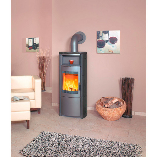 Hark Nika ECOplus Kaminofen mit Kacheln in Meteorschwarz, 7 kW mit Automatik und Dauerbrand-Funktion - Bild 3