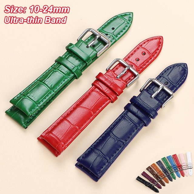HQstrap Uhrenarmband Leder, silberne Dornschließe, Unisex - Bild 1