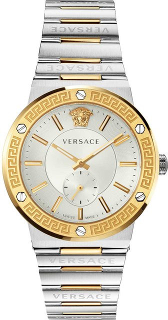 Versace Herrenuhr, Quarz, Edelstahl, Silber, 41 mm, 5 ATM - Bild 1