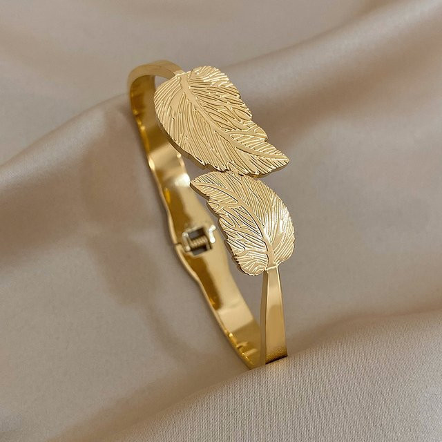 Greatera Armband Armreifen, Edelstahl, vergoldet, Damen - Bild 1