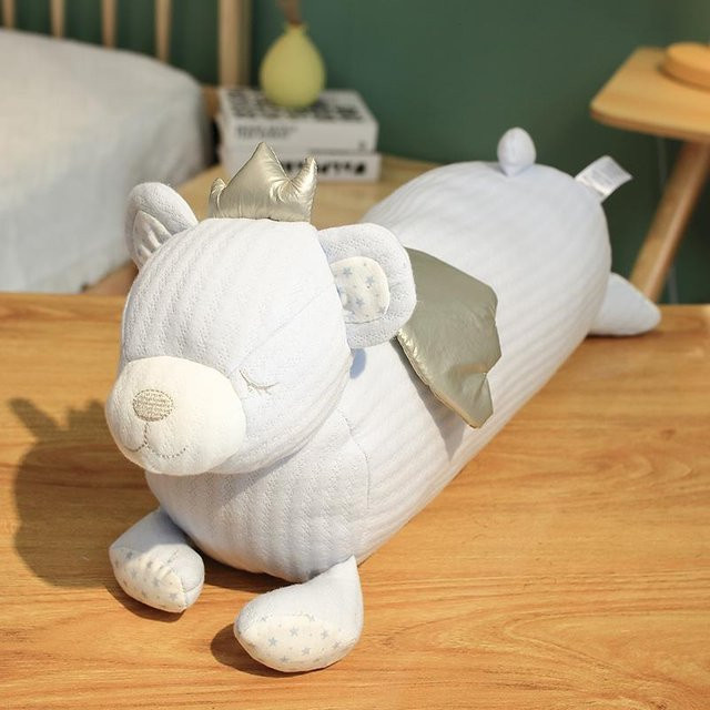 Yiran Health & Beauty Kronenbär Plüschtier, 50cm, Weiß - Bild 1