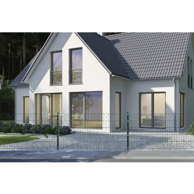 FLORAWORLD Dekorzaun-Matte Doppelstabmatte aus Stahl in Grün, H: 100 cm, B: 200 cm, T: 1,7 cm - Bild 3