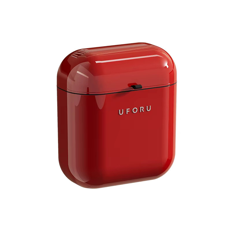 UFORU Wandmontierter Mülleimer mit Klappdeckel für Bad und Küche, Rot, Kunststoff - Bild 5