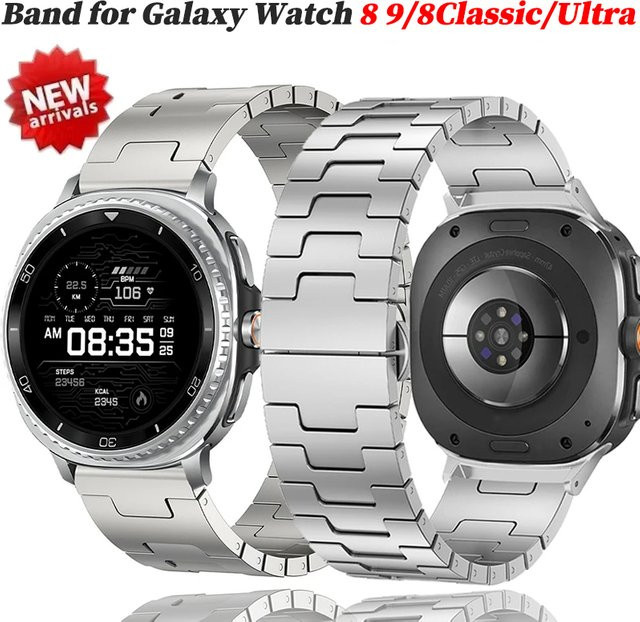 CHIICSMART Uhrenarmband Edelstahl, Titan, Silber, Unisex - Bild 1