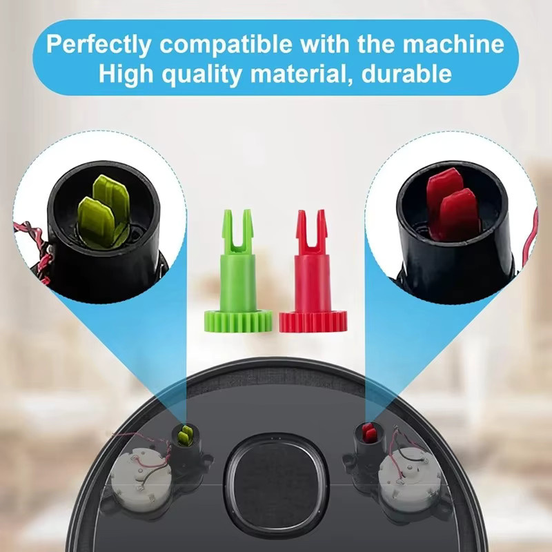 Ecovacs Ersatzteil Set für Roboter Staubsauger DEEBOT OZMO T5 T8 T9 N8 N5 X1 mit Seitenbürste und Motor Snap Getriebe - Bild 3