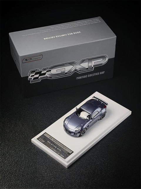 Linyi Toy Car Mk 1:64 Pontiac Solstice Gxp 2009, Modellauto, Silberblau, ab 14 Jahren - Bild 1
